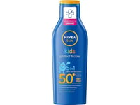 Nivea Nivea_Sun Kids Protect & Amp  Care 5In1 Sunscreen Lotion For Children With Organic Almond Oil 200Ml