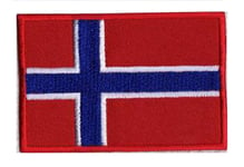 Ecusson patche Norvège patch badge drapeau NORVEGE Norge 70 x 45 mm brodé