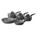 Tower Cerastone Forged 5 Piece Pan Set with Non-Stick Coating - Graphite