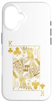 Coque pour iPhone 16 Lucky Poker Cards Knight King of Clubs Game Casino