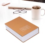 (Brown) Book Safe Case Money Book Safe Box Lifelike Stainless Steel