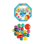 Billes et calot Diabolo - Filet de 21 billes - Jeu - Enfant