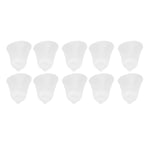 10Pcs 3 Hole White Hearing Amplifier Domes Earbud Tips Soft Static Silicon