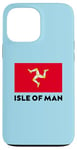 Coque pour iPhone 13 Pro Max Isle Of Man Flag