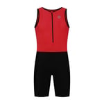 Triathlon-puku Rogelli Florida punainen/musta L