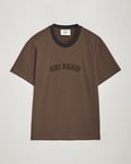 AMI Paris Logo T-Shirt Dark Coffee