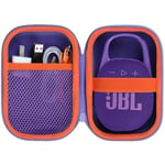 Lebakort Dur Étui Housse Cas Compatible avec JBL Clip 5 / JBL Clip 4 Enceinte Bluetooth Ultra-Portable (Violet)