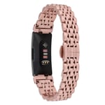 Fitbit Inspire / Inspire HR klockband med metakkspänne - Rosa