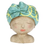 rituali domestici - Cachepot Yeux fermés Turban Vert Medea