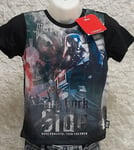 HG24/Maillot Noir /Tee-Shirt Star  Wars Disney Orchestra 4 Ans