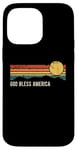 iPhone 14 Pro Max God Bless America Sunset Distressed Style Design Case