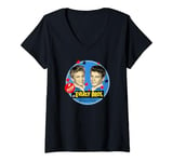 Womens The Everly Brothers Circle With Stars V-Neck T-Shirt