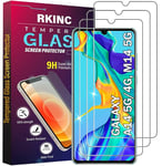 RKINC Verre Trempé [Lot de 3] pour Samsung Galaxy A14 5G/4G, M14 5G, Film Protection écran, Dureté 9H 0,33 mm HD Glass [Garantie à vie][sans Bulles d'air][Résistant aux rayures]