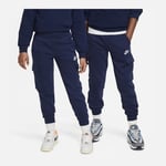 Nike Sportswear Club Fleece Big Kid Midnight Navy/midnight Navy/white, storlek M: 137-147 cm