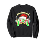 Christmas Santa Gamer Controller Boys Kids Teens Gaming Xmas Sweatshirt