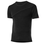 LÖFFLER Men's M Shirt S/S Transtex Merino Undershirt, Black, 46