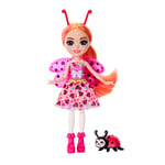 Enchantimals Gala Enchanté Mini-Poupée Ladonna Coccinelle Et Figurine Waft, avec Jupe Et Accessoires Amovibles, À Collectionner, Jouet Enfant, Dès 3 Ans, HNT57