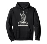 The Hermit Tarot Card Wisdom Enigmatic Esoteric Occult Pullover Hoodie