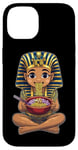 Coque pour iPhone 14 Pharaon King Tut Ramen Nouilles Japonaises Mignon Kawaii