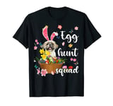 Shih Tzu Happy Easter Day Easter Colorful Egg Hunt T-Shirt