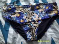 UK 32 - New Joanna Hope Ladie Swimwear High Waist Bikini Brief Floral UK SIZE 32