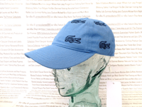 LACOSTE Baseball Cap Mens Multi Embroider Croc Hat OS Blue Sport Caps BNWT R£65