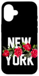 iPhone 16 Cool Floral New York City Graphic Design, New York City Case