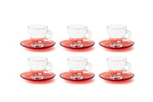 Excelsa 65358 Lot de 6 tasses à café, verre