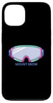 Coque pour iPhone 13 Retro Mount Snow Vermont Masque de ski