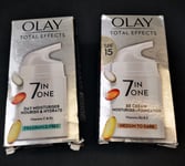 2 BOXES OF Olay Total Effects 7 in 1 BB Cream 50ML medium To Dark/fragrance Free