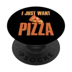 Je veux juste une pizza, un design gourmand et amusant PopSockets PopGrip Interchangeable