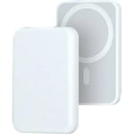 5000mah-Banque'alimentation Magnétique Sans Fil Pour Iphone, Chargeur Magsafe, Batterie Externe Portable, 500