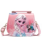 Frozen Elsa Princess Axelväska Barn Flickor Handväska Crossbody Väska Födelsedagspresent  (FMY) Pink