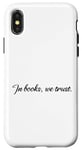 Coque pour iPhone X/XS Dans Books We Trust Books Lovers