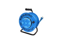 Blue Electric Kabelrulle - 40M - Plusline Fast Core - U/Pillesikring 3X1,5 Mm2 Neopren