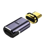 Magnetisk USB-C-adapter 24-stifts typ C-kontakt PD 140W snabbladdning 40Gbp/s