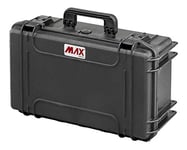 Max MAX505CAM Étui de transport étanche en plastique rigide norme IP67 avec compartiments rembourrés pour équipement photo