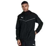 PUMA Men's teamRISE All Weather Jacket Poly Black White, 3XL