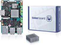 Tinker Board Rk3288 Soc 1,8 Ghz Quad Core Cpu Single Board Ordinateur Embarqué Arm Mali-T764 Gpu 2 Go Ram Ddr3 Carte Mère Avec Bt Wifi Hdmi Ports Usb Pour Iot Edge Computing Support Android Debian