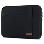 CASEZA Housse Ordinateur Portable 15 – 15,6" Noir London Sac pour Notebook 15", Dell HP Toshiba Acer ASUS Lenovo & + – Sac à Main pour PC Portable 15" résistant à l’Eau avec 2 Poches