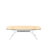 Kartell - Blast Coffee Table 4096 130x80, Crystal-Chrome, Bronze - Soffbord - Philippe Starck - Guld - Metall/Syntetiskt