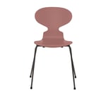 Fritz Hansen - 3101 Myran 4 ben, Lackad, Wild Rose, Underrede Warm Graphite - Matstolar - Arne Jacobsen - Rosa - Metall/Trä