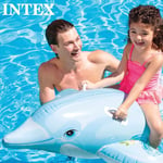 Intex Giant Inflatable Dolphin Ride On Beach Toy Swimming Pool Float Aid Lilo