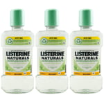 Listerine Mouthwash NATURALS GUM PROTECTION 3 x 600ml Mild Flavor