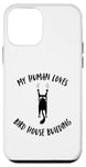 Coque pour iPhone 12 mini My Human Loves Nichoir à oiseaux pour chat