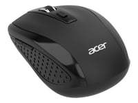 Acer Wireless Mouse (Mx202) - Mus - 6 Knappar - Trådlös - 2.4 Ghz - Trådlös Usb-Mottagare - Svart