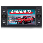 AWESAFE Autoradio Android pour Ford Focus 7 Pouces stéréo 2 Din avec Carplay Android Auto USB SD Bluetooth FM AM RDS