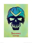 Pyramid International Suicide Squad (Boomerang Skull) -Art Print 60 x 80cm, Paper, Multicoloured, 60 x 80 x 1.3 cm