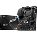 MSI PRO Z790-S WIFI Motherboard, ATX - Supports Intel 14th, 13th & 12th Gen Core Processors, LGA 1700 - DDR5 Memory Boost 6600+MHz/OC, PCIe 5.0 x16 Slot, M.2 Gen4 Slots, Wi-Fi 6E, 2.5G LAN