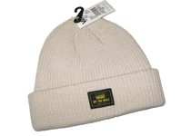 BNWT  VANS  Ribbed Cuff Bruckner Beanie Hat  Cream